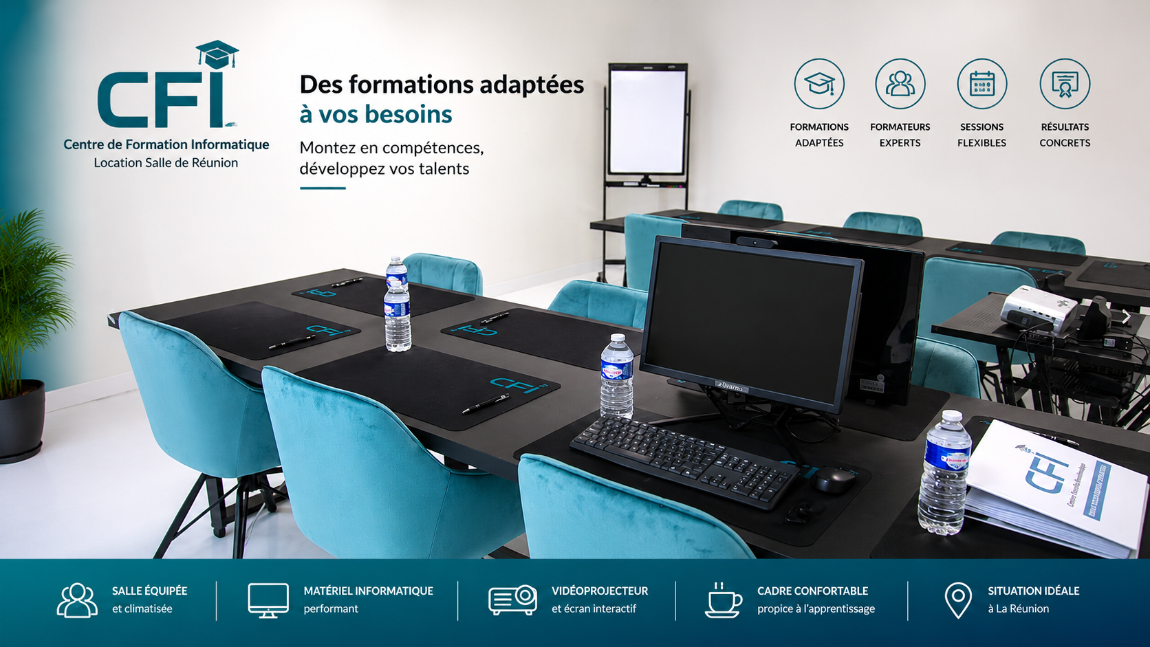 Salle informatique CFI disponible a la location